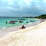 Het Playa Blanca op de Islas del Rosario bij Cartagena