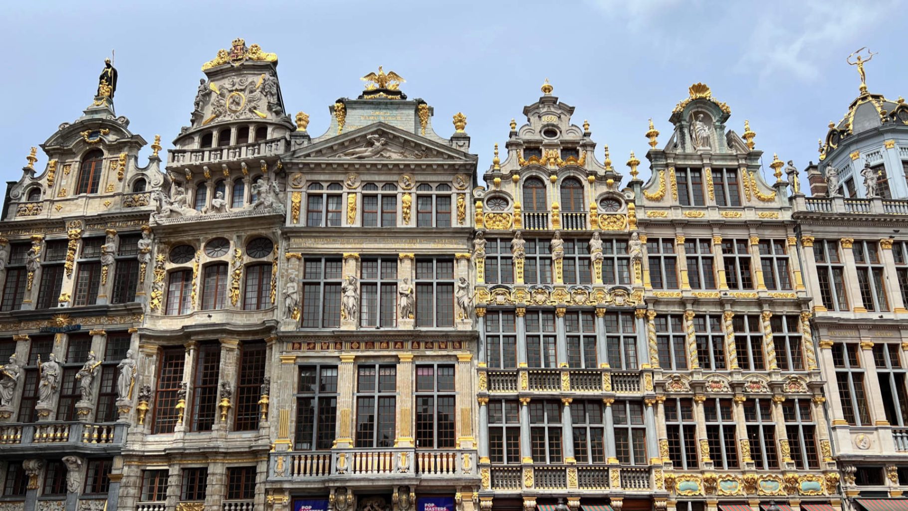 Gevels van panden aan de Grote Markt in Brussel