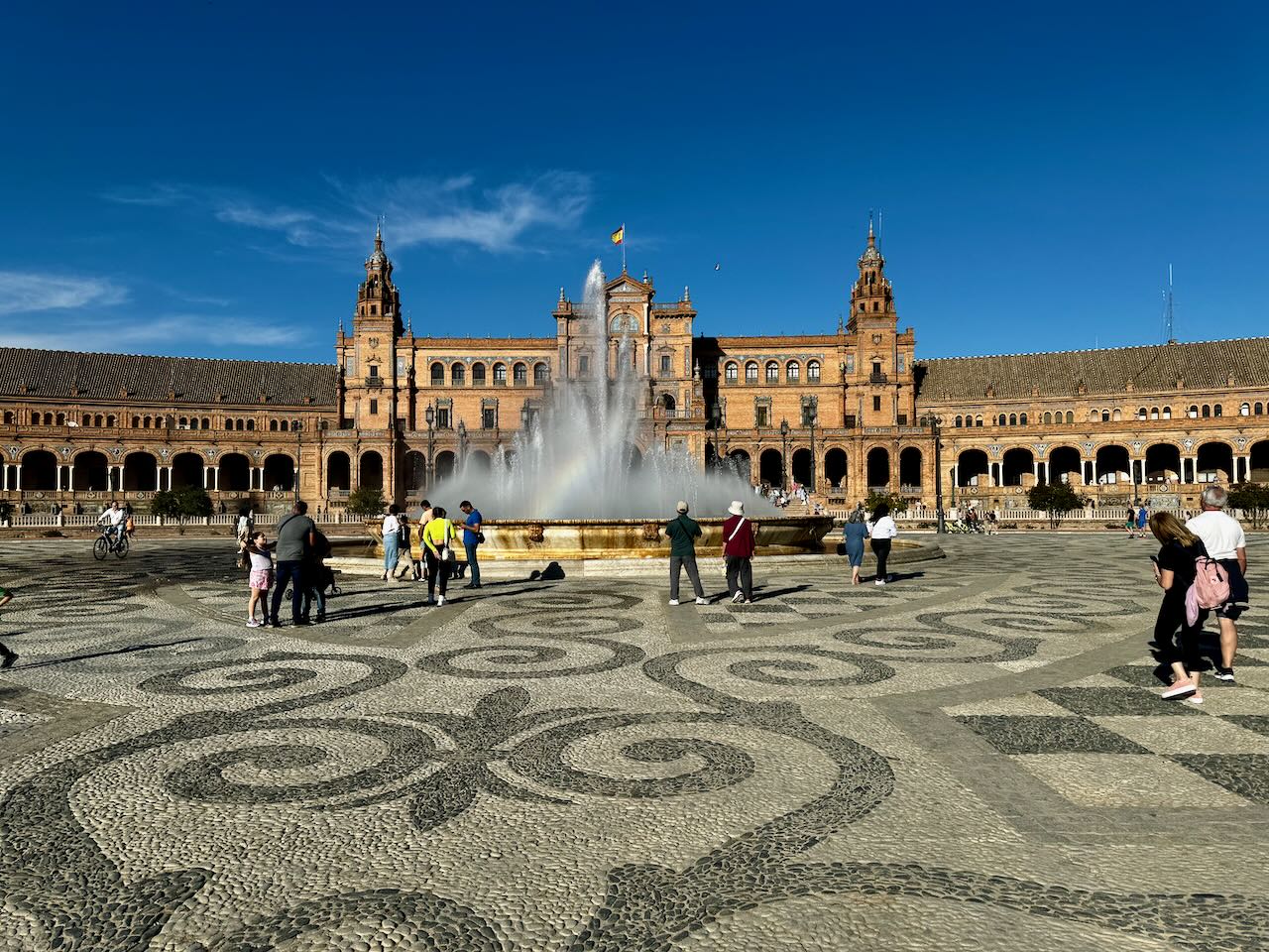 Vooraanzicht van Plaza de Espana